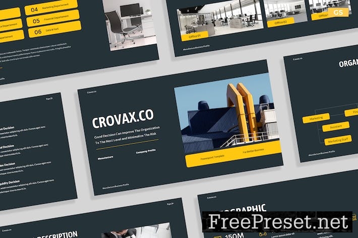 Creative Gray Yellow Business Company Profile 008