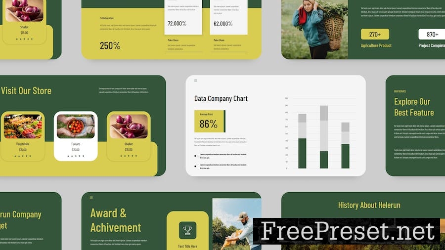 Creative Green Yellow Agriculture Business Company F9UUREU