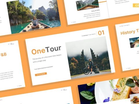 Creative White Orange Travel Agency Business 020 GDRYQR9