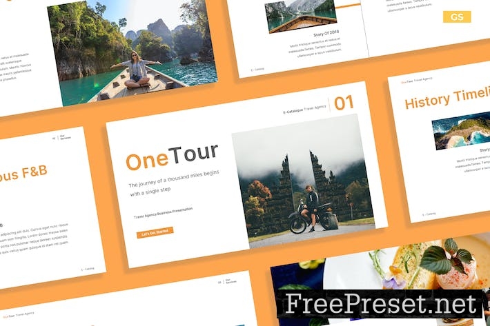 Creative White Orange Travel Agency Business 020 GDRYQR9