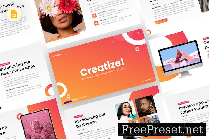 Creatize - Creative Google Slides Template FLTX8LC