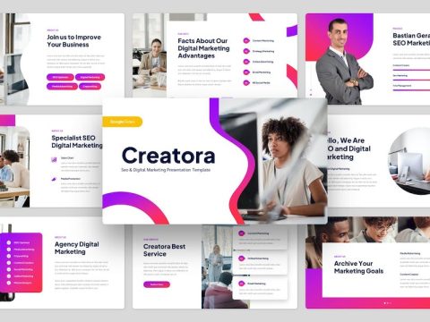 Creatora - Seo & Digital Marketing Google Slides 9DN8WRB