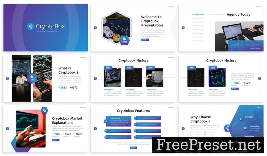 Cryptobox - Cryptocurrency Google Slide Template 2JCU5CS