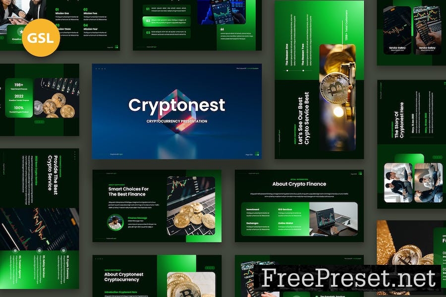 Cryptonest - Crypto Google Slides JEMMZ8J