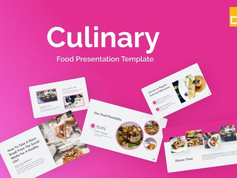 Culinary Purple Modern Food Google Slides S3UTFMX