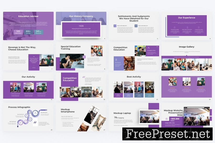 Cumlaude Purple Modern Education Google Slides 89ADVNA