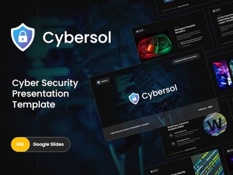 Cybersol - Cyber Security Google Slides Template A3FG468