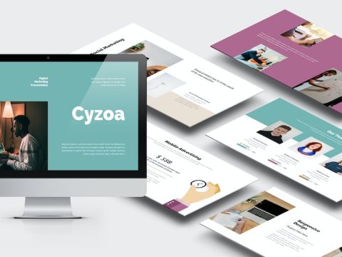 Cyzoa : Digital Marketing Google Slides Template 8C9YTAR