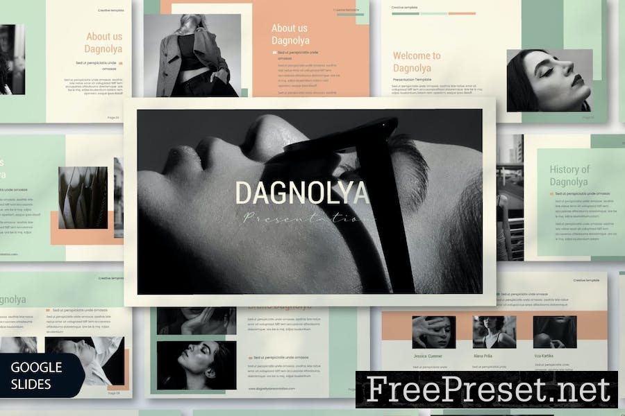 Dagnolya Creative Google Slides Template 7NC7VYR