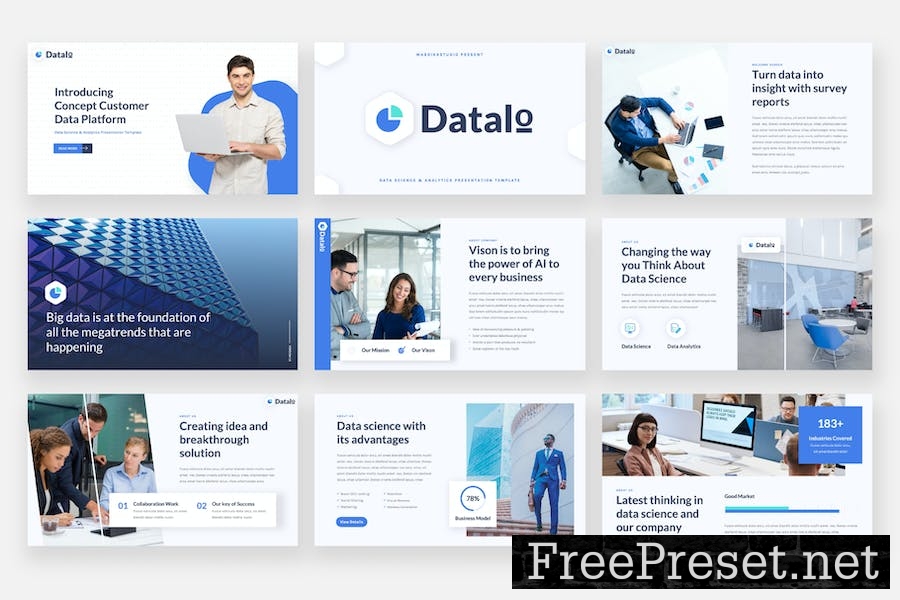 Datalo - Data Science Powerpoint Template 347L3YX