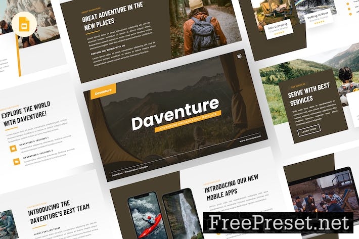 Daventure - Adventure Google Slides Template FA26JB8