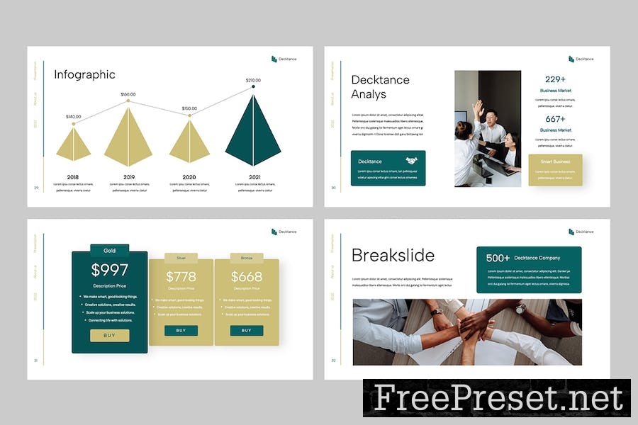 DECKTANCE - Business Pitch Deck Google Slides YZPETT7