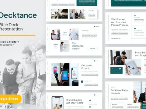 DECKTANCE - Business Pitch Deck Google Slides YZPETT7