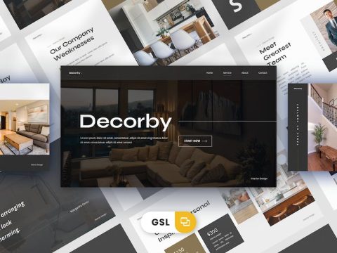 Decorby - Google Slides Template JC94DUT