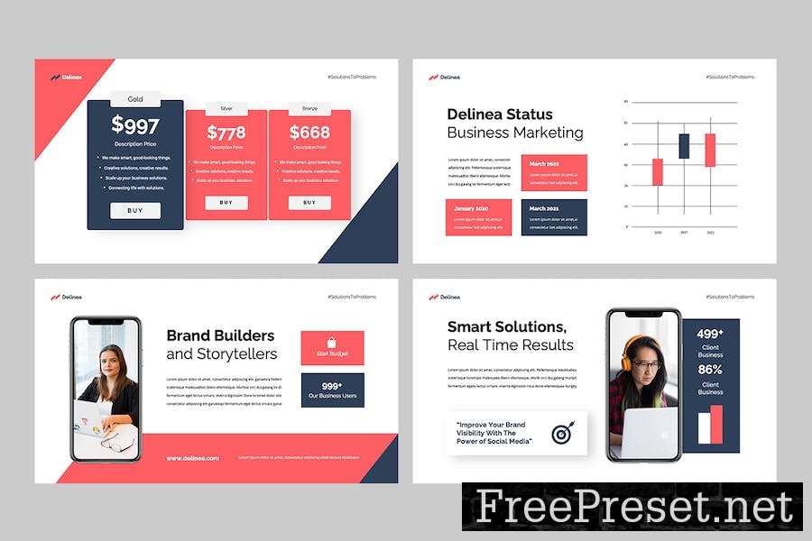 DELINEA - Business Google Slides Template Q4EQCGR