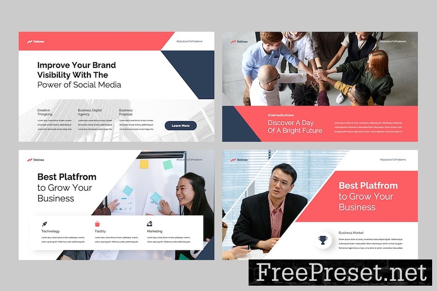 DELINEA - Business Google Slides Template Q4EQCGR