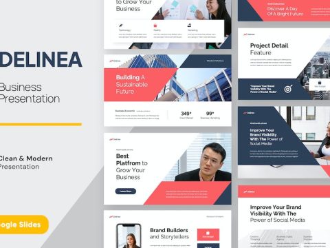 DELINEA - Business Google Slides Template Q4EQCGR