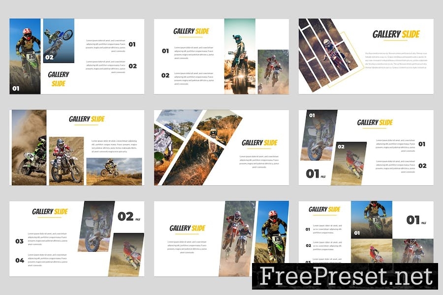 Destromoto - Motocross Google Slides Template XK2WRDN