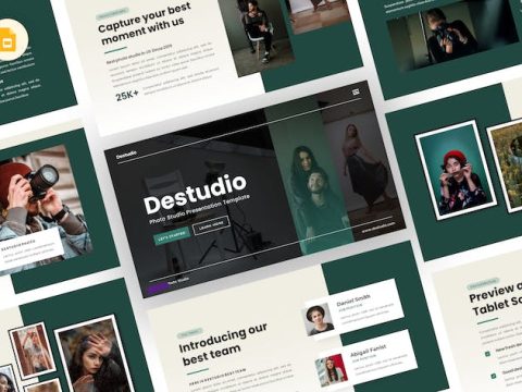 Destudio - Photo Studio Google Slides Template 2TDC7MP