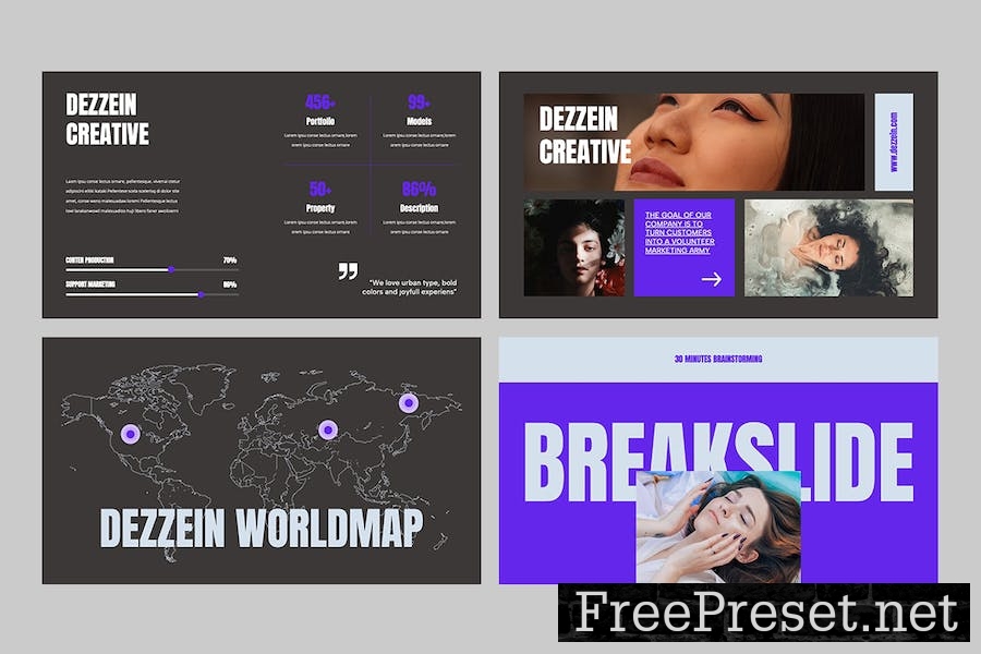 DEZZEIN - Portfolio Google Slides Template 6RXWY48