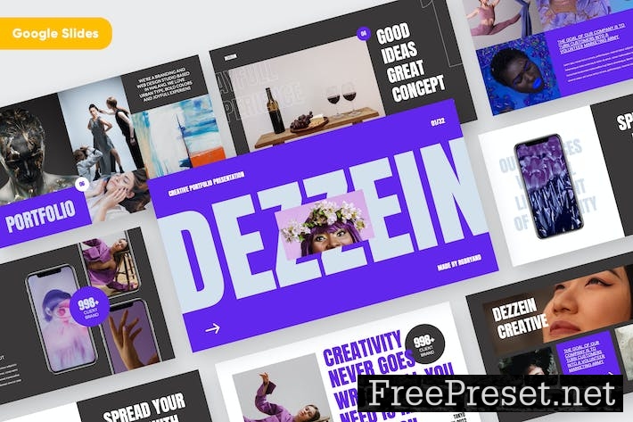 DEZZEIN - Portfolio Google Slides Template 6RXWY48