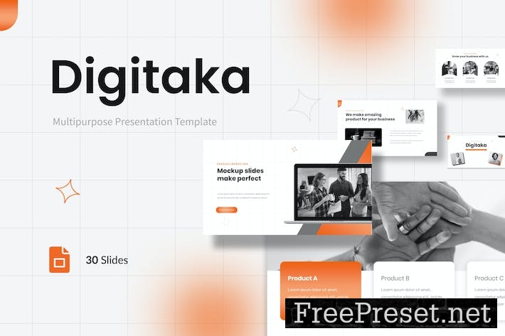 Digitaka - Multipurpose Presentation Google Slides TG6B97S