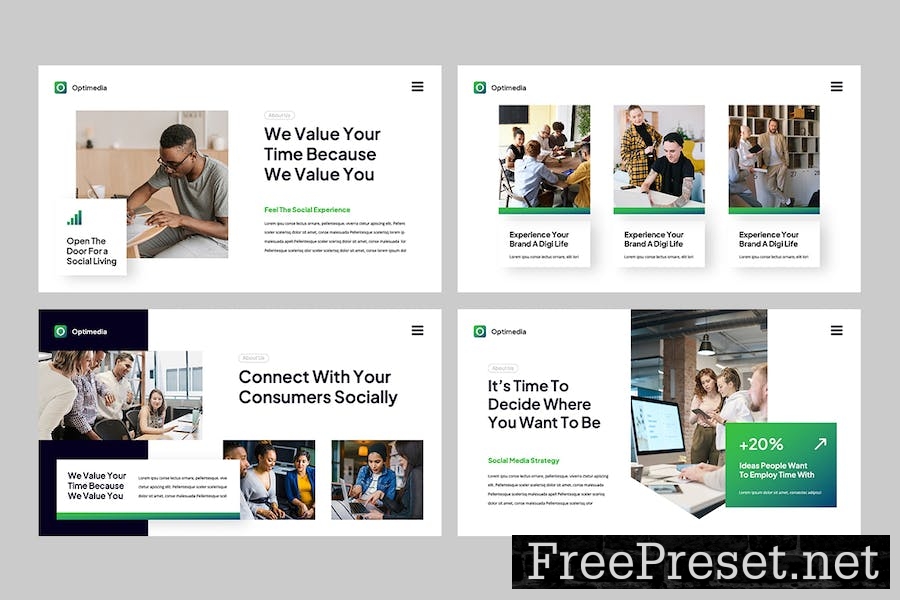 Digital Marketing Google Slides Template 4536VNN