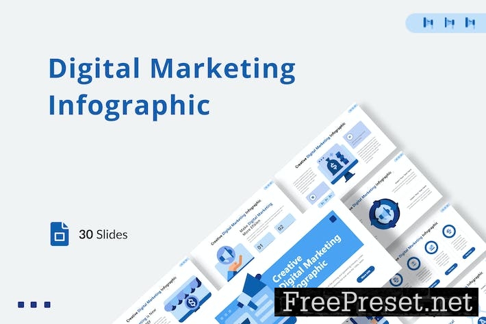 Digital Marketing Infographic Google Slides