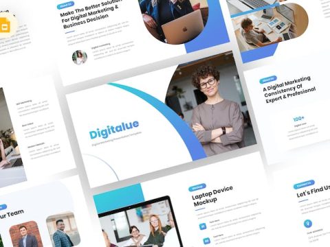 Digitalue - Marketing Google Slides Template