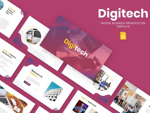Digitech - Digital Business Google Slide Template HVHGBLP