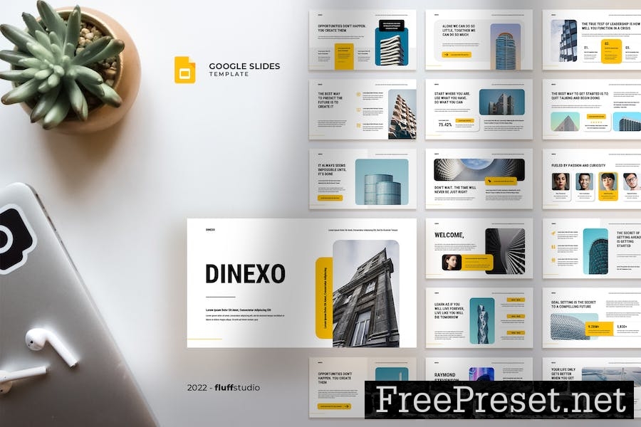 Dinexo - Business Google Slides Template NK4HFNG