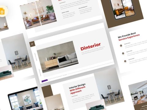 Dinterior - Interior Google Slides Template G49Y387