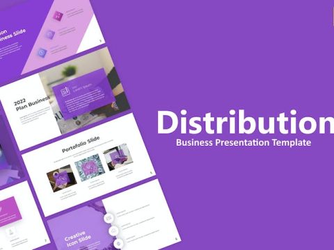 Distribution Purple Modern Business Google Slides LDPRVFX