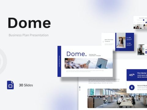 Dome - Business Plan Google Slides Template PTG29QD