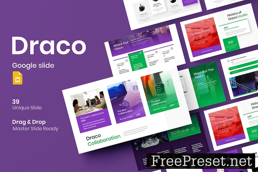 Draco - Business Google Slide Template J9JK6MZ