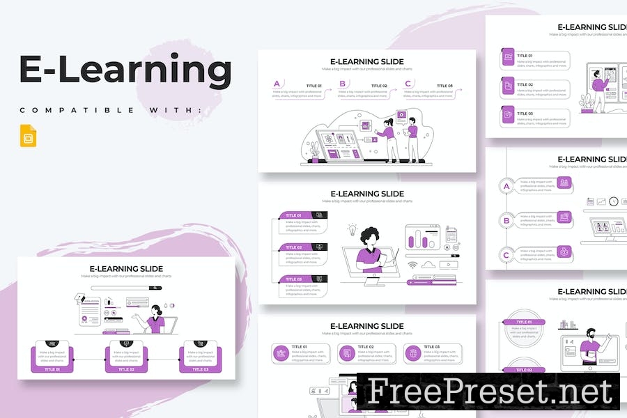 E-Learning Slides Google Slides Infographics TZ58C7C