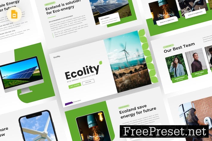 Ecolity - Eco Energy Google Slides Template