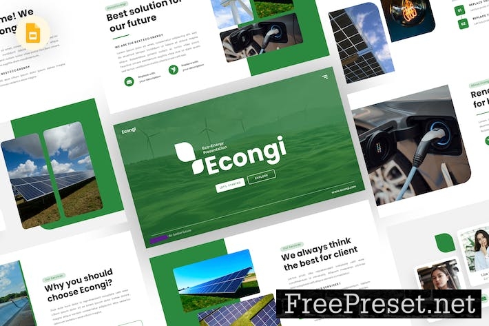 Econgi - Eco Energy Google Slides Template E659LRX