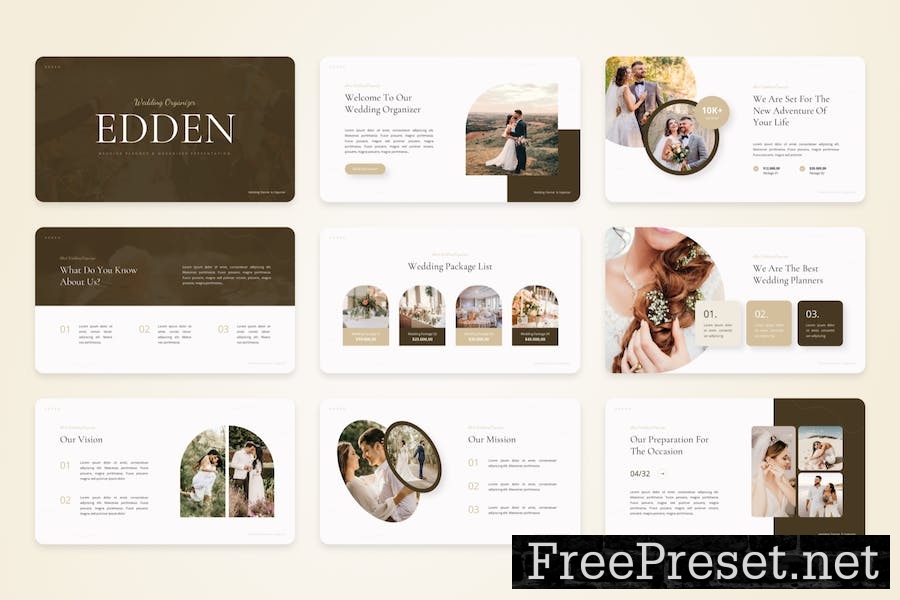 Edden - Wedding Planner & Organize Google Slides 8KQMK8L