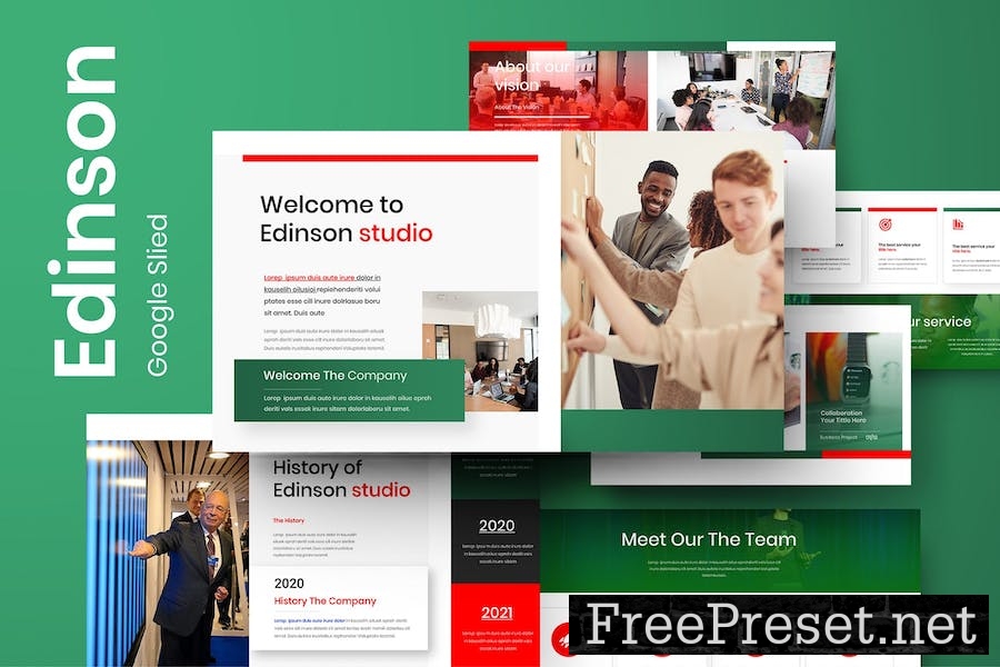 Edinson - Business Google Slide Template DQXEEFC