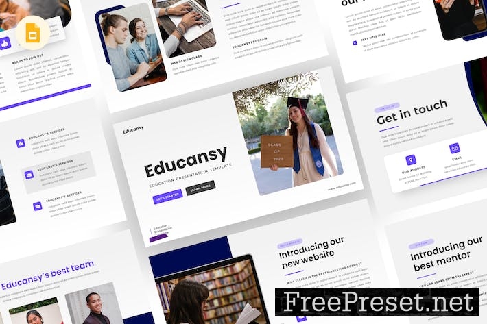 Educansy - Education Google Slides Template LX9MEM9