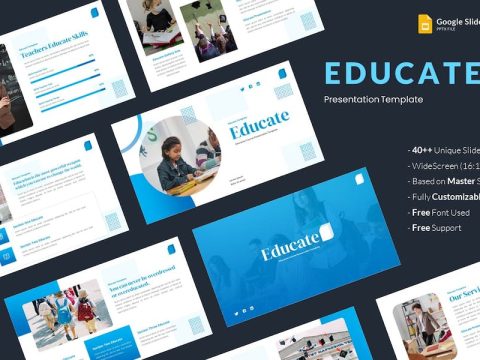 Educate - Education Google Slides Template V3LY2PW