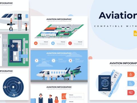 Education Aviation Google Slides Infographics VWLPQX4