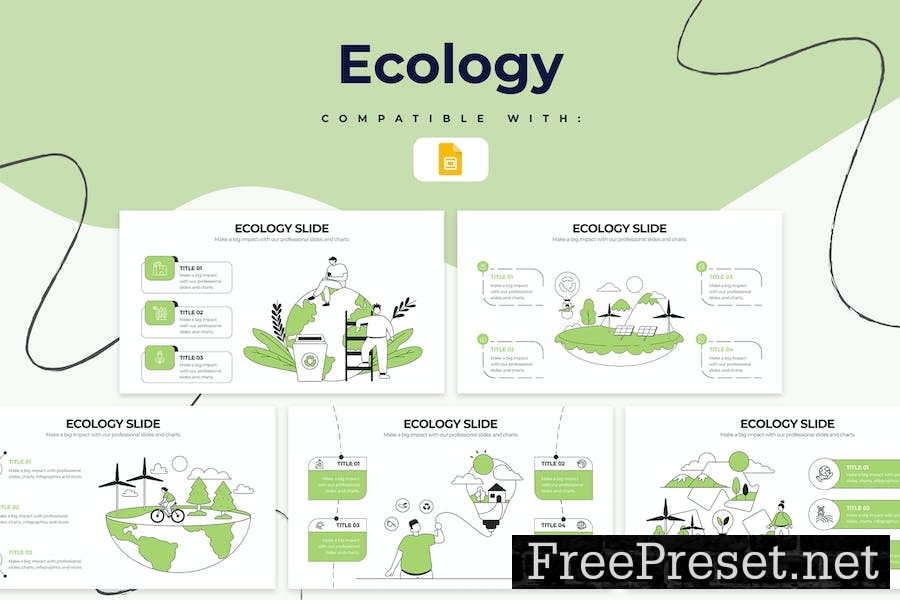 Education Ecology Google Slides Infographics VRLFK87