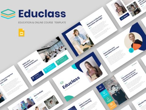 Educlass - Education & Online Course Google Slide 9ZDD8ZU