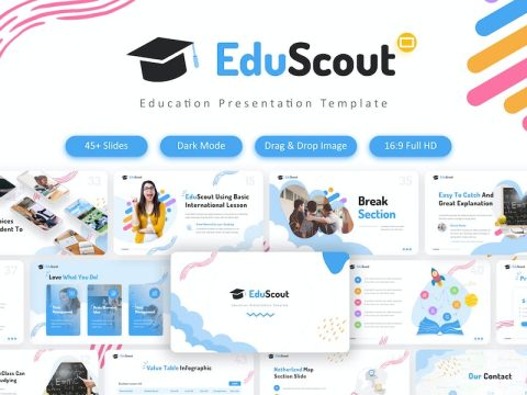 EduScout Creative Education Google Slides Template FQE7X6X