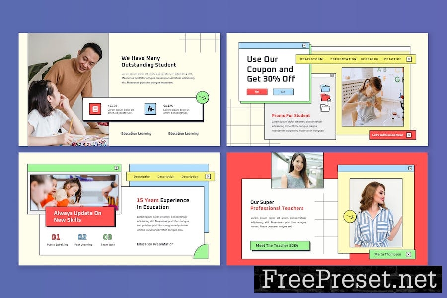 Eduthink - Education Google Slide Template HARQV8Z