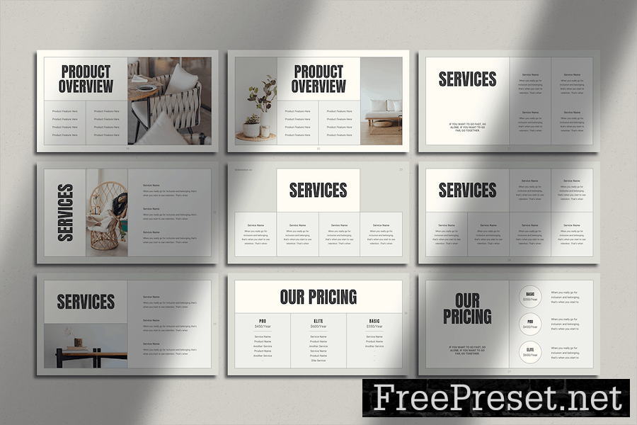 Elegant Home Decor Presentation for Google Slides 8FRQZJH