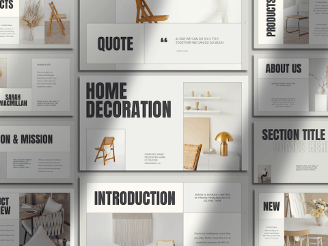 Elegant Home Decor Presentation for Google Slides 8FRQZJH