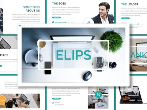 Elips - Business Google Slides Template MBH6CQA